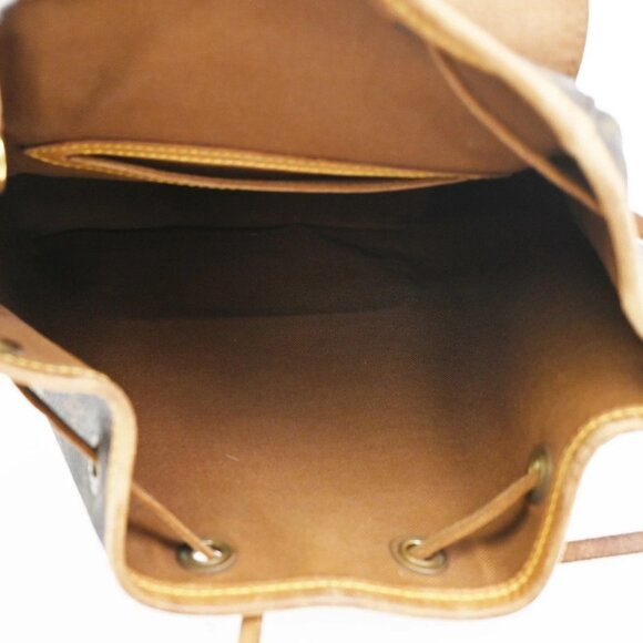 LOUIS VUITTON Montsouris MM Backpack Bag Monogram Leather Brown M51136 18KC526 main image 6